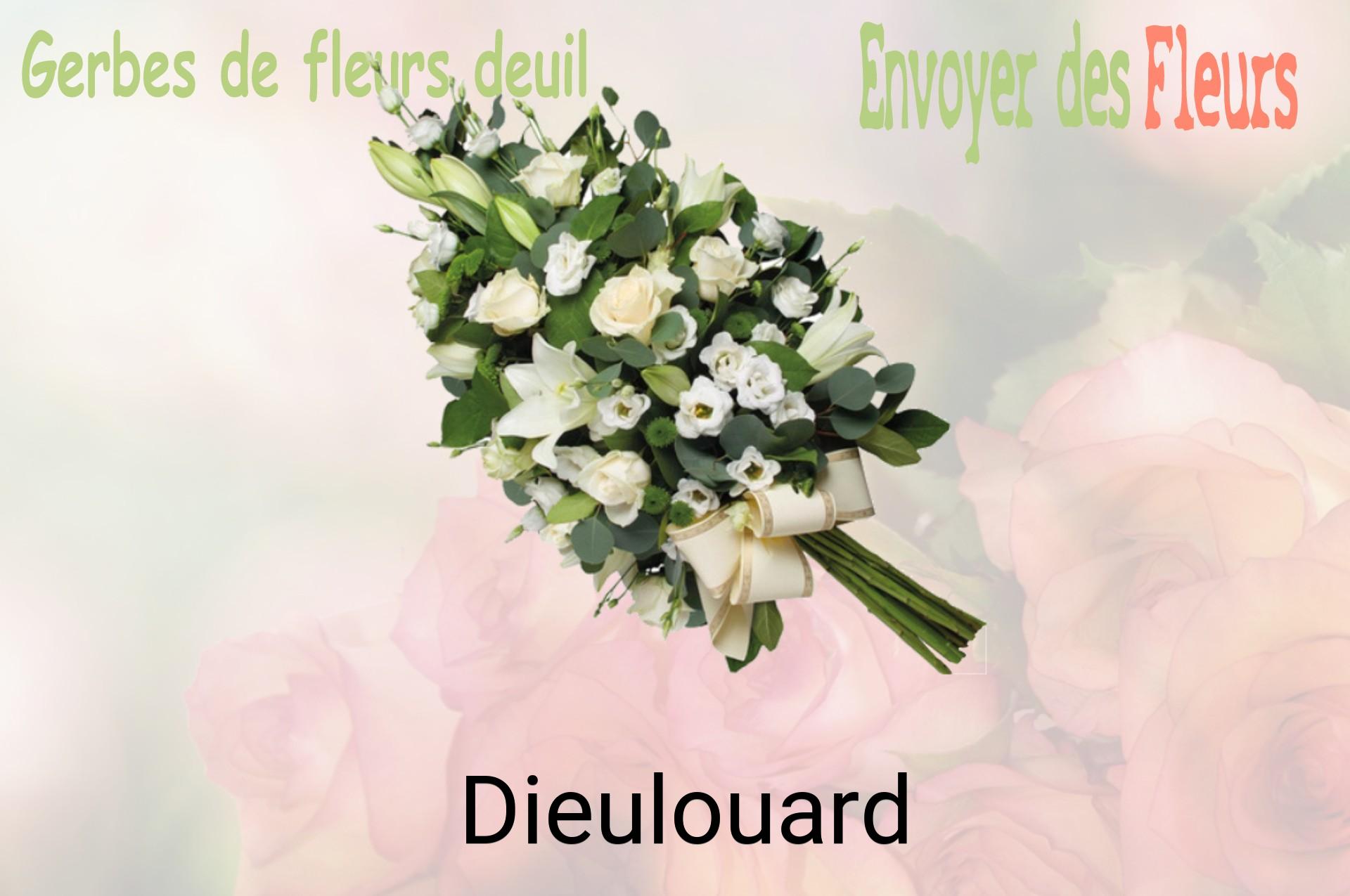 Gerbe de fleurs de deuil livrée à Dieulouard